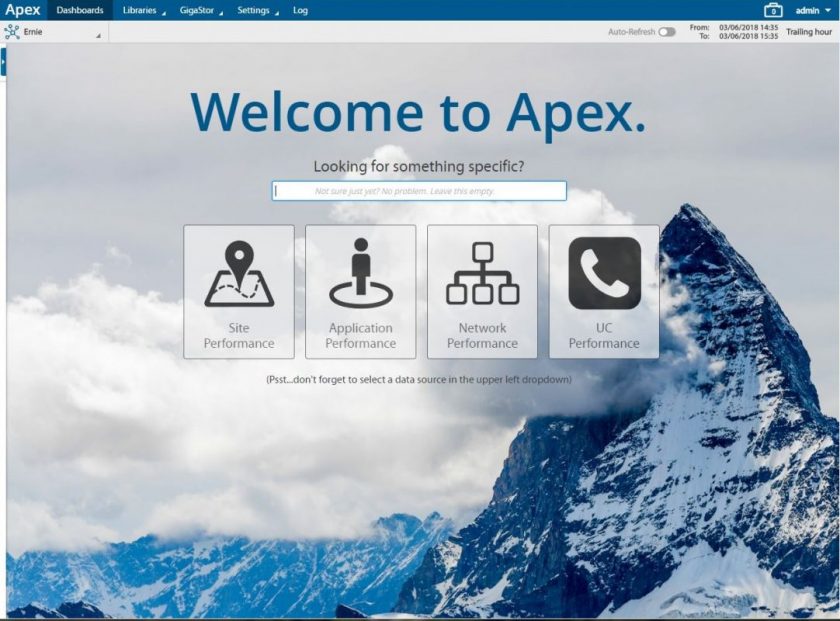 Observer Apex Welcome screenshot