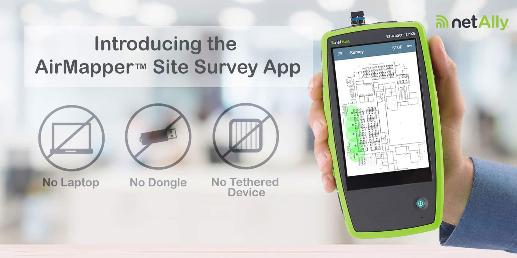 NetAlly EtherScope nXG Site Survey App