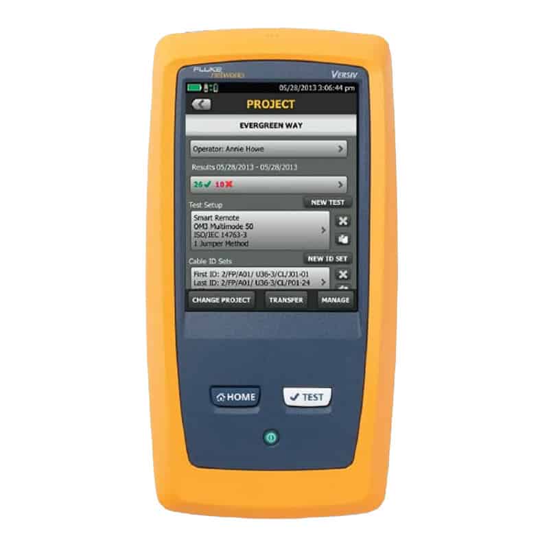 Fluke Networks - DSX Cable Analyzer front