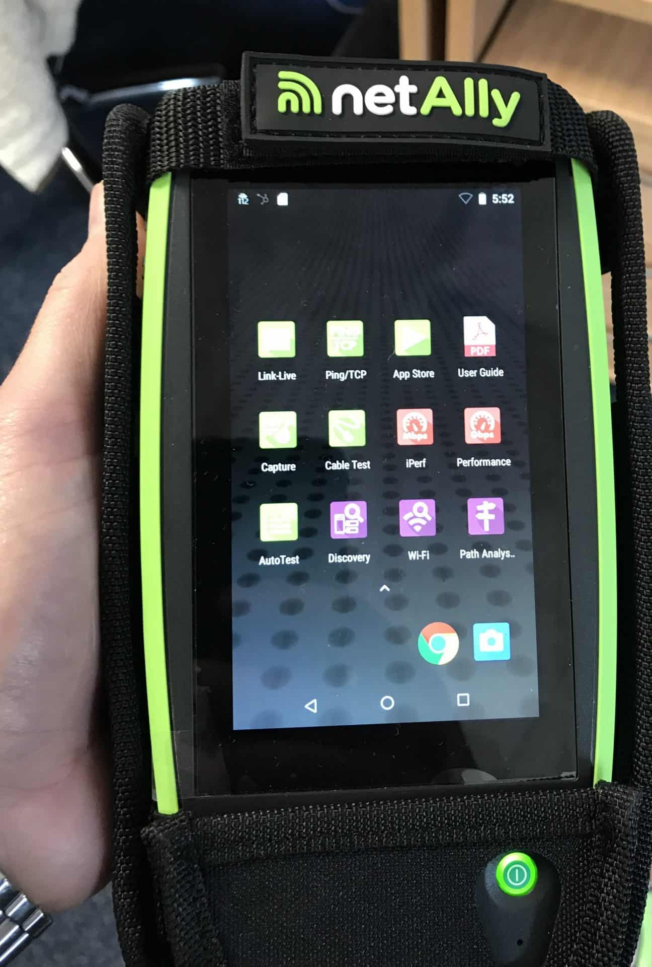 NetAlly EtherScope nXG in hand