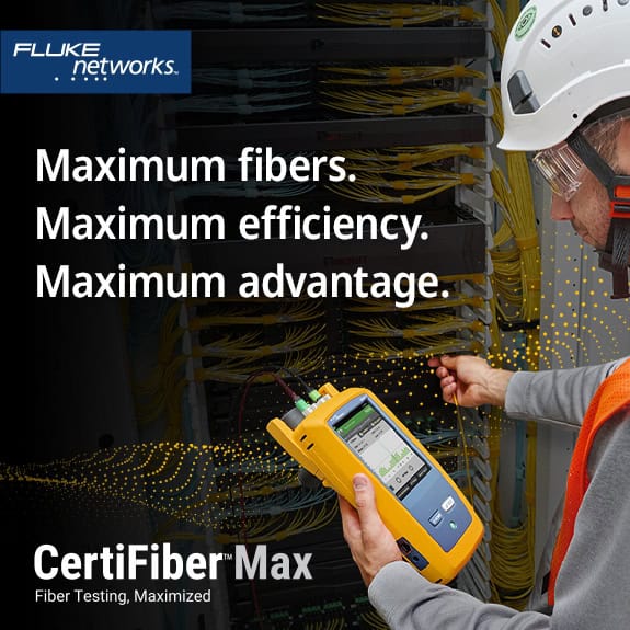 Fluke Networks CertiFiber Max Ad