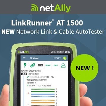NetAlly LinkRunner AT 1500 launch ad sq