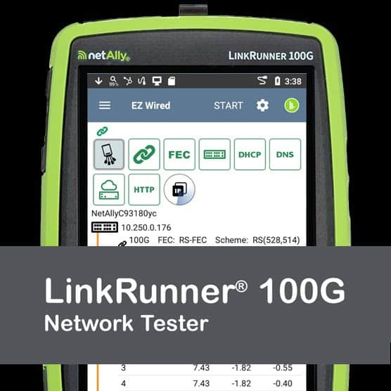 NetAlly LinkRunner 100G launch